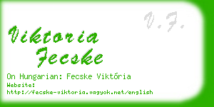 viktoria fecske business card